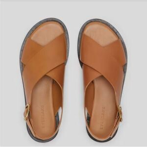 New Everlane The City Crossover Sandal in Tan Size 10.5